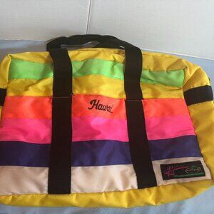VINTAGE Michael Parks Hawaii Neon Soft Cooler Duffle Bag #F58
